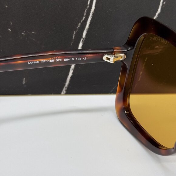 NEW TOM FORD LORELAI TF1156 52E SUNGLASSES HAVANA WOMEN EYEWEAR FT1156 52E main image 9